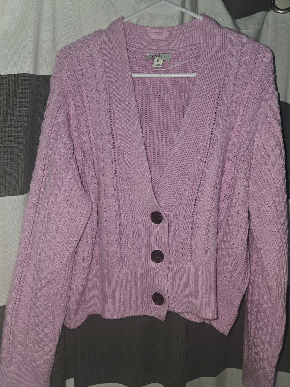 Cozy Cable Knit Button Cardigan Sweater